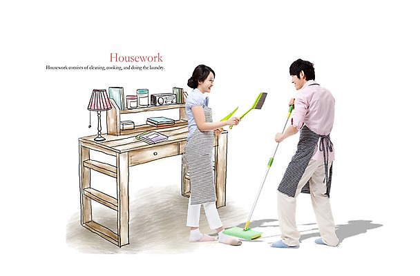 전신 PSD 편집이미지 라이프스타일 부부 커플 여자 남자 가사 신혼부부 책장 슬리퍼 서기 미소 웃음 들기 사람 동양인 손짓 성인 두명 라이프 옆모습 책 30대 앞치마 한국인 스탠드 청소도구 빗자루 청소 책상 주부 걸레 봉걸레 장년만 성인만 이미지편집 뷰포인트 가구 신발 관계 모션 조명 표정 인종 생활 장년 도구 신혼 파일형식