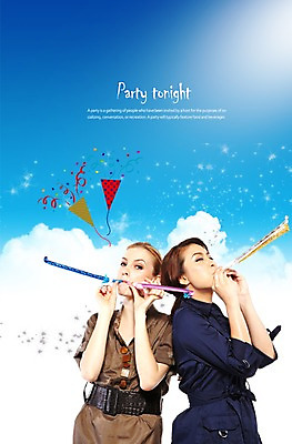 PSD 서양인 외국인 구름 편집이미지 우먼라이프 라이프스타일 여자 행복 포즈 폭죽 서기 미소 웃음 들기 사람 이벤트 상반신 20대 성인 두명 라이프 파티 눈감음 불기 즐거움 이벤트용품 파티용품 피리 파티복 특별함 여자만 성인여자만 청년만 청년여자만 성인만 이미지편집 자연요소 옷 감정 컨셉 모션 표정 인종 청년 생활 목관악기 오브젝트 파일형식