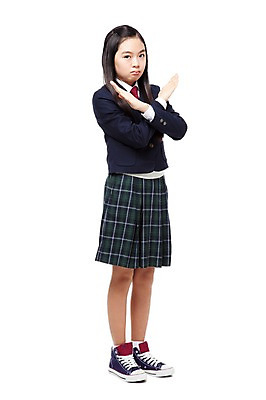 포토 JPG 스튜디오촬영 전신 학생 라이프스타일 긴머리 여학생 여자 교복 운동화 모션 중학생 청소년 실내 한명 서기 누끼 사람 동양인 손짓 옆모습 10대 스쿨라이프 십대라이프스타일 한국인 금지 X 스니커즈 여중생 여자만 여자한명만 십대만 십대여자만 십대여자한명만 국내포토 1 헤어스타일 알파벳 옷 뷰포인트 신발 학교 인종 내부 생활 파일형식