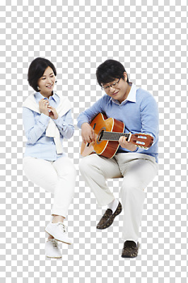 전신 편집이미지 라이프스타일 부부 커플 여자 남자 행복 안경 악기 음악 한쌍 40대 중년 연주 중년라이프 현악기 사랑 미소 웃음 사람 앉기 동양인 성인 취미 두명 화목 한국인 다리꼬기 기타 중년부부 PNG 중년만 성인만 안경낌 편집소스 잡화 감정 컨셉 관계 모션 문화예술 표정 인종 생활 파일형식
