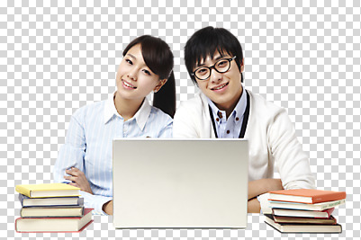 편집이미지 학생 라이프스타일 여학생 여자 교육 남자 안경 남학생 대학생 교재 미소 웃음 사람 동양인 상반신 20대 성인 두명 앞모습 책 노트북 스터디 쌓기 캠퍼스라이프 한국인 PNG 청년만 성인만 안경낌 편집소스 잡화 뷰포인트 모션 표정 인종 청년 생활 전자제품 학습 파일형식