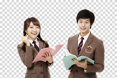 편집이미지 학생 라이프스타일 여학생 여자 교육 남자 교복 남학생 청소년 양갈래머리 여고생 고등학생 땋은머리 미소 웃음 들기 사람 동양인 상반신 두명 앞모습 10대 친구 필기구 연필 스쿨라이프 십대라이프스타일 공책 한국인 PNG 십대만 편집소스 헤어스타일 옷 뷰포인트 학교 관계 모션 문구용품 학용품 표정 인종 생활 파일형식