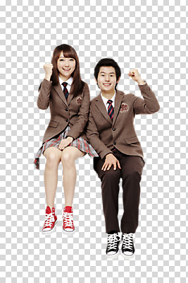 전신 편집이미지 학생 라이프스타일 여학생 여자 남자 교복 남학생 운동화 청소년 여고생 고등학생 미소 웃음 사람 앉기 동양인 손짓 두명 앞모습 10대 친구 스쿨라이프 십대라이프스타일 파이팅 한국인 스니커즈 PNG 십대만 편집소스 옷 뷰포인트 신발 학교 관계 모션 표정 인종 생활 파일형식