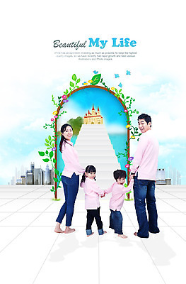 전신 PSD 식물 동물 구름 편집이미지 여자 남자 꽃 행복 어린이 가족 조류 하늘 엄마 출입구 함께함 사랑 가족애 서기 미소 웃음 사람 소녀 빌딩 소년 여러명 성인 건물 부모 문 계단 화목 자녀 아빠 덩굴 이미지편집 자연요소 건축물 감정 다수 컨셉 관계 모션 표정 파일형식