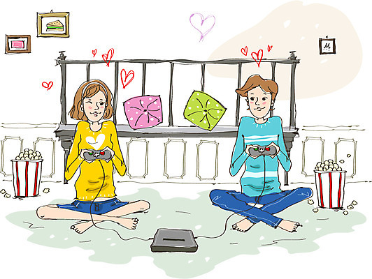 전신 라이프스타일 여자 남자 여유 액자 거실 벤치 의자 일러스트 놀이 휴식 디저트 들기 사람 앉기 20대 성인 취미 두명 라이프 소파 놀이용품 게임 게임기 즐거움 팝콘 조이스틱 청년만 성인만 국내일러스트 AI파일 감정 음식 가구 컨셉 모션 청년 생활 오브젝트 파일형식 벡터