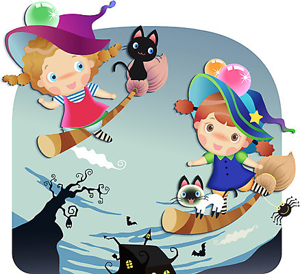 전신 나무 식물 동물 구름 모자 건축물 여자 기념일 어린이 일러스트 주택 서기 사람 앉기 소녀 이벤트 두명 건물 검은색 축제 고양이 할로윈 무서움 빗자루 마녀 거미 마녀복장 마법사모자 유령의집 유리구슬 여자만 어린이만 소녀만 국내일러스트 AI파일 자연요소 모자_잡화 잡화 건축 감정 컬러 곤충 포유류 모션 유리 반려동물 청소도구 구슬 이벤트의상 파일형식 벡터