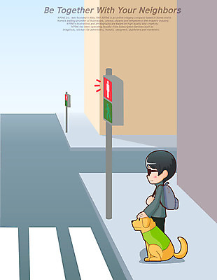 전신 남자 안경 길 가방 일러스트 거리 한명 서기 사람 성인 30대 선글라스 봉사 도움 횡단보도 개 강아지 자원봉사자 신호등 장애인 사회복지 복지 더불어사는사회 사회봉사 선행 시각장애인 남자만 남자한명만 성인남자만 성인한명만 성인남자한명만 장년만 장년남자만 장년남자한명만 성인만 국내일러스트 AI파일 1 잡화 컨셉 포유류 모션 장년 반려동물 보행로 사회이슈 장애 파일형식 벡터