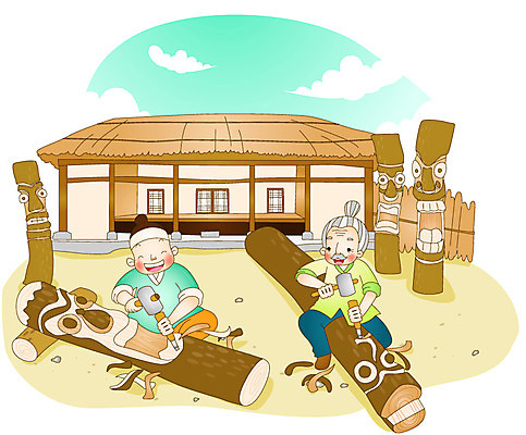 전신 나무 구름 한국문화 한국전통 전통 할아버지 노년 남자 전통문화 문화 조각 40대 포즈 일러스트 주택 한국 초가집 들기 사람 앉기 성인 두명 건물 정원 전통놀이 망치 한복 장승 70대 장인 조각칼 조각_조소 남자만 성인남자만 성인만 국내일러스트 AI파일 자연요소 식물 동양문화 건축물 아시아 중년 모션 놀이 한옥 공구 칼 전통의상 조소 파일형식 벡터