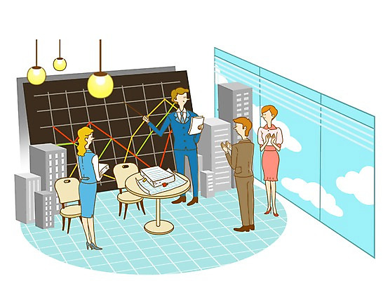 전신 PSD 구름 여자 남자 의자 일러스트 비즈니스 창문 탁자 수치 그래프 조명 서기 들기 사람 정장 여러명 20대 성인 건물 자료 블라인드 직장인 비즈니스맨 비즈니스우먼 박수 보고 프레젠테이션 문서 파일 실적 청년만 성인만 국내일러스트 자연요소 직업 건축물 옷 가구 다수 모션 손짓 청년 커튼 발표 파일형식