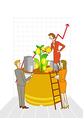 전신 PSD 식물 여자 남자 화살표 화분 돈 일러스트 비즈니스 사다리 서기 들기 사람 정장 빌딩 여러명 20대 성인 건물 금융 경제 달러 동전 자료 물뿌리개 직장인 비즈니스맨 비즈니스우먼 풀 계획 문서 상승 금화 기획 청년만 성인만 국내일러스트 직업 건축물 옷 다수 컨셉 모션 청년 도구 재산 황금 파일형식