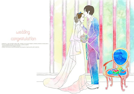 전신 PSD 식물 드레스 여자 남자 신부 부케 웨딩드레스 포즈 신랑 결혼 의자 일러스트 수채화 새출발 새로움 선물 서기 들기 사람 정장 턱시도 두명 30대 마주보기 희망 꿈 반지 시작 예물 결혼반지 긍정 장년만 성인만 국내일러스트 옷 감정 꽃다발 가구 컨셉 장신구 모션 이벤트 장년 출발 파일형식