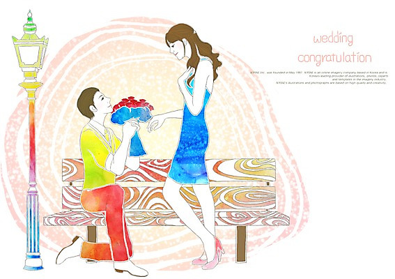 전신 PSD 식물 응시 여자 남자 꽃 꽃다발 프로포즈 가로등 벤치 의자 일러스트 수채화 새출발 새로움 서기 사람 앉기 20대 성인 두명 희망 꿈 무릎꿇기 시작 긍정 청년만 성인만 국내일러스트 시선 공공시설 감정 가구 컨셉 모션 청년 출발 파일형식