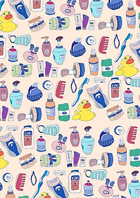 PSD 문양 백그라운드 무늬 패턴 일러스트 벽지 집게 사람없음 수건 위생용품 패턴백그라운드 머리빗 칫솔 포장지 크림 오브젝트 로션 면도기 샴푸 스펀지 바디샴푸 오리인형 전기면도기 국내일러스트 인형 생활용품 포장 화장품 미용용품 파일형식