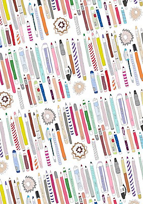 PSD 문양 백그라운드 무늬 패턴 일러스트 벽지 색연필 사람없음 필기구 연필 펜 볼펜 패턴백그라운드 포장지 오브젝트 지우개 크레파스 국내일러스트 포장 문구용품 학용품 파일형식