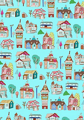 PSD 나무 식물 문양 건축물 백그라운드 무늬 패턴 일러스트 벽지 주택 사람없음 건물 패턴백그라운드 성 포장지 오브젝트 전원주택 단독주택 국내일러스트 건축 포장 파일형식