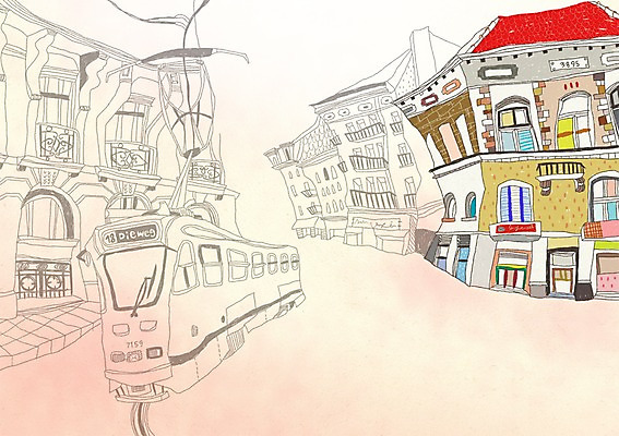 PSD 해외 건축물 건축 유럽 해외여행 여행 백그라운드 일러스트 풍경 사람없음 건물 관광지 도시 세계여행 전철 전차 벨기에 세계명소 복잡 브뤼셀 국내일러스트 나라 육상교통 컨셉 대중교통 세계 서유럽 파일형식