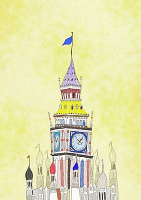 PSD 해외 건축물 건축 유럽 시계 해외여행 여행 백그라운드 일러스트 영국 풍경 사람없음 건물 관광지 궁전 깃발 도시 세계여행 세계명소 버킹엄궁전 복잡 국내일러스트 나라 컨셉 고건축 세계 런던 파일형식