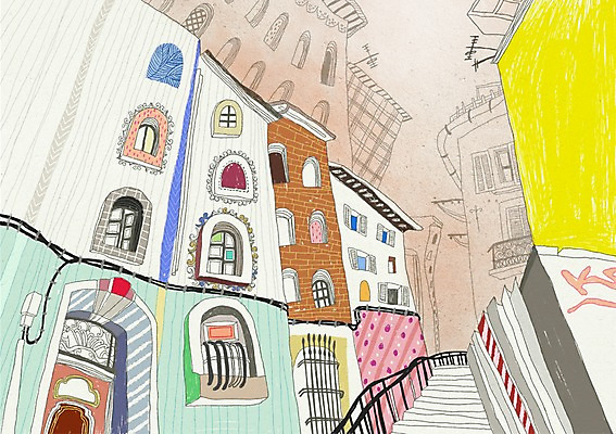 PSD 해외 건축물 건축 유럽 해외여행 여행 백그라운드 가로등 일러스트 전등 풍경 사람없음 건물 관광지 계단 전선 프랑스 도시 세계여행 세계명소 창살 복잡 프로방스 국내일러스트 공공시설 나라 컨셉 조명 세계 파일형식