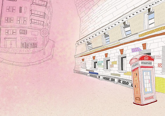 PSD 해외 건축물 건축 유럽 해외여행 여행 백그라운드 일러스트 영국 풍경 사람없음 건물 관광지 도시 세계여행 공중전화 런던 세계명소 통화 복잡 국내일러스트 나라 컨셉 모션 세계 전화기 파일형식