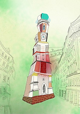 PSD 해외 건축물 건축 유럽 해외여행 여행 백그라운드 일러스트 독일 풍경 사람없음 건물 관광지 도시 세계여행 세계명소 뮌헨 복잡 국내일러스트 나라 컨셉 세계 파일형식