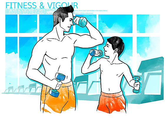 PSD 라이프스타일 남자 아들 40대 포즈 몸매관리 일러스트 창문 건강 관리 서기 들기 사람 소년 상반신 성인 두명 라이프 10대 운동 건강관리 운동기구 헬스 아령 헬스장 아빠 목표 열정 런닝머신 체력단련장 부자지간 남자만 국내일러스트 감정 어린이 중년 컨셉 다이어트 가족 모션 청소년 생활 파일형식