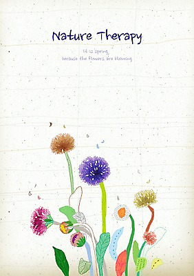 PSD 식물 꽃잎 꽃 줄기 컬러 여러송이 백그라운드 잎 꽃백그라운드 일러스트 자연 사람없음 컬러풀 화려 우아함 신비 데이지 국내일러스트 다수 컨셉 생태계 파일형식