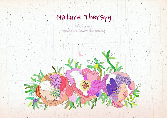 PSD 식물 꽃 컬러 여러송이 백그라운드 잎 꽃백그라운드 일러스트 자연 사람없음 컬러풀 화려 우아함 신비 채송화 국내일러스트 다수 컨셉 생태계 파일형식