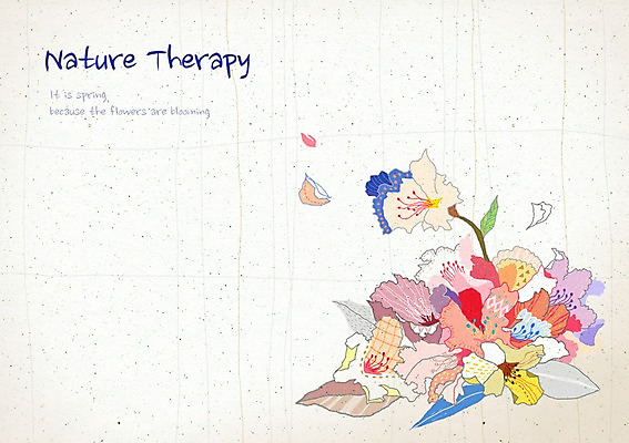 PSD 식물 꽃잎 꽃 컬러 여러송이 백그라운드 잎 꽃백그라운드 일러스트 자연 사람없음 컬러풀 화려 우아함 신비 철쭉 국내일러스트 다수 컨셉 생태계 파일형식