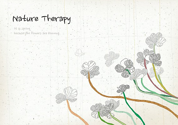 PSD 식물 꽃잎 꽃 줄기 컬러 여러송이 백그라운드 꽃백그라운드 일러스트 자연 사람없음 컬러풀 화려 우아함 신비 사랑초 국내일러스트 다수 컨셉 생태계 파일형식