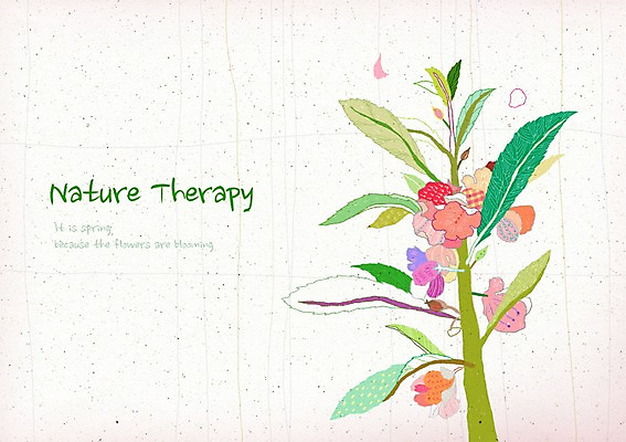 PSD 식물 꽃 줄기 컬러 여러송이 백그라운드 잎 꽃백그라운드 일러스트 자연 사람없음 컬러풀 화려 우아함 신비 봉선화 국내일러스트 다수 컨셉 생태계 파일형식