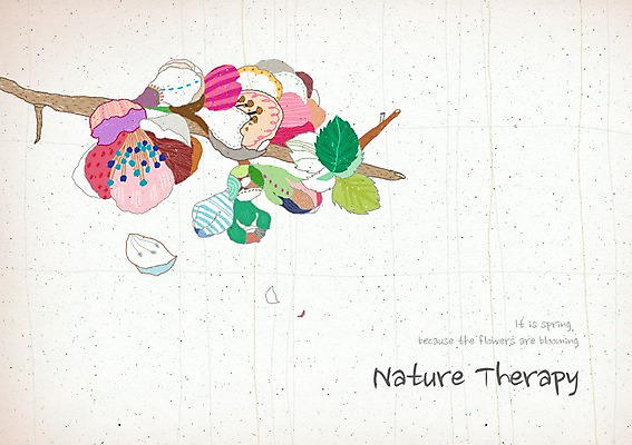 PSD 나무 식물 꽃잎 꽃 컬러 여러송이 백그라운드 잎 꽃백그라운드 일러스트 자연 사람없음 컬러풀 나뭇가지 화려 우아함 신비 모과나무 모과나무꽃 국내일러스트 다수 컨셉 생태계 파일형식