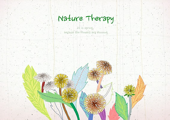 PSD 식물 꽃 줄기 컬러 여러송이 백그라운드 잎 꽃백그라운드 일러스트 자연 사람없음 컬러풀 화려 우아함 민들레 신비 국내일러스트 다수 컨셉 생태계 파일형식