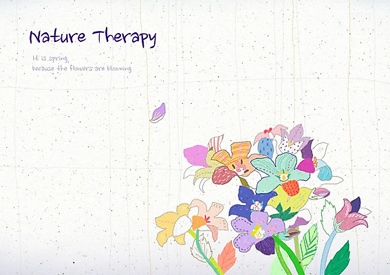 PSD 식물 꽃잎 꽃 줄기 컬러 여러송이 백그라운드 잎 꽃백그라운드 일러스트 자연 사람없음 컬러풀 화려 우아함 신비 초롱꽃 국내일러스트 다수 컨셉 생태계 파일형식