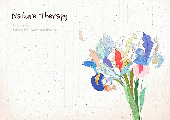 PSD 식물 꽃잎 꽃 컬러 꽃다발 여러송이 백그라운드 잎 꽃백그라운드 일러스트 자연 사람없음 컬러풀 화려 우아함 신비 아이리스 붓꽃 국내일러스트 다수 컨셉 생태계 파일형식