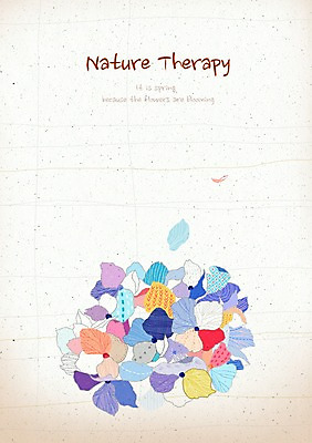 PSD 식물 꽃잎 꽃 컬러 여러송이 백그라운드 꽃백그라운드 일러스트 자연 사람없음 컬러풀 화려 우아함 신비 수국 국내일러스트 다수 컨셉 생태계 파일형식