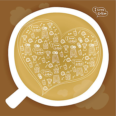 문양 백그라운드 무늬 패턴 일러스트 잔 사랑 사람없음 컵 숟가락 하트 도넛 커피잔 찻잔 티스푼 커피메이커 하트백그라운드 국내일러스트 AI파일 모양 식기 감정 커피 디저트 수저 커피용품 파일형식 벡터