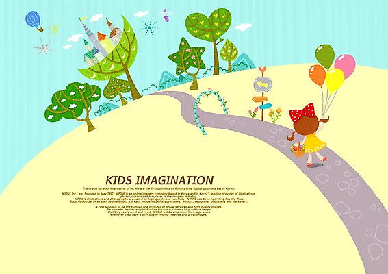 전신 PSD 나무 식물 여자 리본 길 어린이 여행 일러스트 상상 거리 함께함 상상일러스트 한명 서기 사람 소녀 빌딩 건물 판타지 마을 기구 도구 열기구 표지판 어린이상상 풍선 소통 여자만 여자한명만 어린이만 소녀만 소녀한명만 동심 국내일러스트 1 건축물 컨셉 항공교통 모션 알림판 파일형식