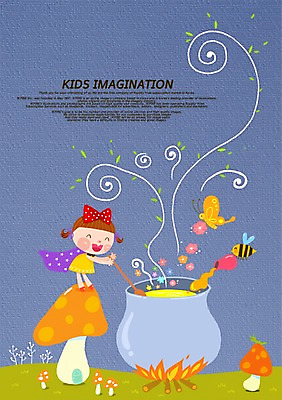 전신 PSD 식물 동물 여자 꽃 리본 어린이 나비 곤충 일러스트 상상 함께함 상상일러스트 한명 서기 미소 웃음 사람 소녀 판타지 버섯 수프 냄비 장작 모닥불 벌 어린이상상 마법 소통 여자만 여자한명만 어린이만 소녀만 소녀한명만 동심 국내일러스트 1 컨셉 모션 불 표정 솥 파일형식