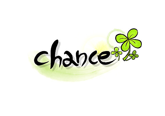 PSD 식물 문자 손글씨 알파벳 영어 백그라운드 잎 일러스트 캘리그라피 타이포그라피 글자캘리그라피 사람없음 단어 운세 행운 네잎클로버 기회 가능 찬스 국내일러스트 컨셉 클로버 파일형식