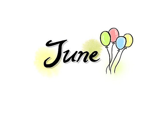 PSD 문자 손글씨 알파벳 영어 계절 백그라운드 일러스트 캘리그라피 이벤트 타이포그라피 글자캘리그라피 사람없음 단어 6월 풍선 국내일러스트 날짜 파일형식