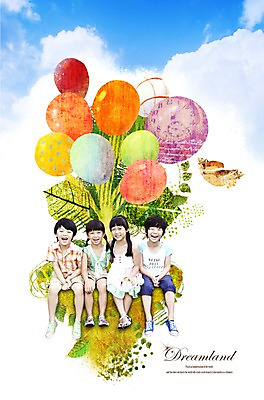 전신 PSD 나무 식물 동물 구름 편집이미지 여자 기념일 남자 어린이 조류 하늘 미소 웃음 사람 앉기 소녀 이벤트 소년 여러명 공휴일 어린이날 5월 즐거움 5월행사 풍선 어린이만 이미지편집 자연요소 감정 다수 모션 표정 날짜 파일형식