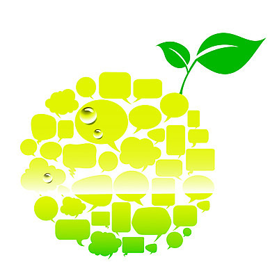 배너 열매 컬러 백그라운드 말풍선 생각 과일 일러스트 상상 안내 아이디어 프레임 틀 사람없음 연두색 사과 알림 국내일러스트 AI파일 식물 컨셉 초록색 파일형식 벡터