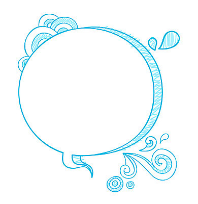 배너 컬러 하늘색 백그라운드 말풍선 생각 일러스트 상상 안내 아이디어 프레임 틀 사람없음 낙서 알림 국내일러스트 AI파일 컨셉 파란색 파일형식 벡터