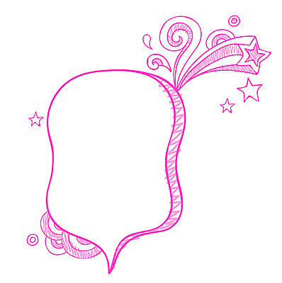 배너 분홍색 컬러 백그라운드 말풍선 생각 일러스트 상상 안내 아이디어 프레임 틀 사람없음 낙서 알림 국내일러스트 AI파일 컨셉 파일형식 벡터