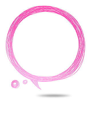 배너 분홍색 컬러 백그라운드 말풍선 생각 일러스트 상상 안내 아이디어 프레임 틀 사람없음 낙서 알림 국내일러스트 AI파일 컨셉 파일형식 벡터