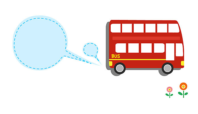 식물 배너 꽃 교통수단 백그라운드 말풍선 생각 일러스트 상상 자동차 버스 안내 아이디어 프레임 틀 사람없음 알림 이층버스 국내일러스트 AI파일 육상교통 교통 컨셉 대중교통 파일형식 벡터