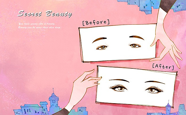 PSD 우먼라이프 라이프스타일 손 여자 일러스트 한명 성인 라이프 신체부위 뷰티 희망 자신감 변화 성형수술 전 쌍꺼풀 쌍꺼풀수술 안구 전후 성인만 국내일러스트 1 감정 음식 컨셉 사람 생활 눈_신체부위 비교 수술 파일형식