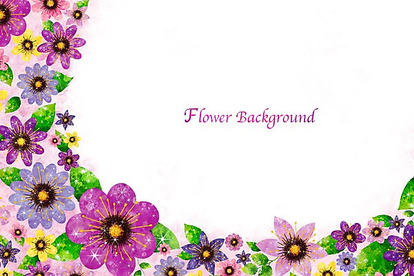 PSD 식물 배너 꽃 화초 분홍색 액자 백그라운드 잎 꽃백그라운드 일러스트 자연 프레임 틀 사람없음 보라색 공백 국내일러스트 컬러 생태계 파일형식