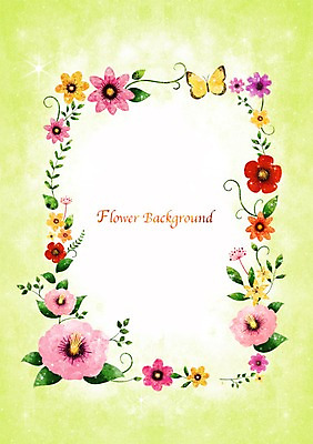 PSD 식물 동물 배너 꽃 화초 나비 곤충 액자 백그라운드 잎 꽃백그라운드 일러스트 자연 프레임 틀 사람없음 공백 무궁화 국내일러스트 생태계 파일형식