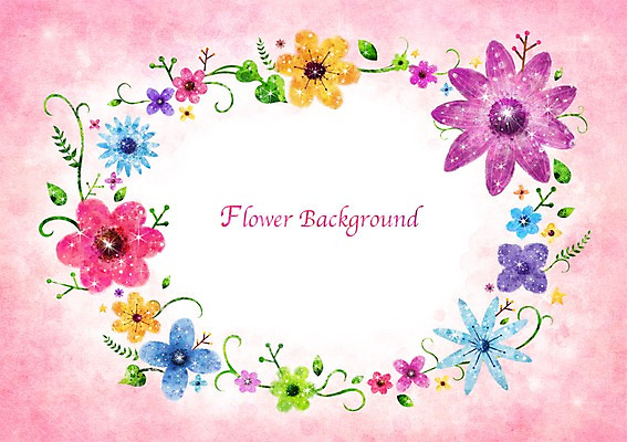 PSD 식물 배너 꽃 화초 액자 백그라운드 잎 꽃백그라운드 일러스트 자연 프레임 틀 사람없음 공백 국내일러스트 생태계 파일형식